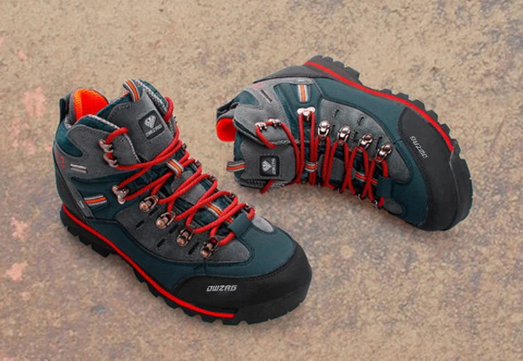 2026 High Gang Outdoor Hiking Shoes Men Winter Mountain Climbing Trekking Boots Top Quality Outdoor Fashion Casual Snow Boots - Sun Studio