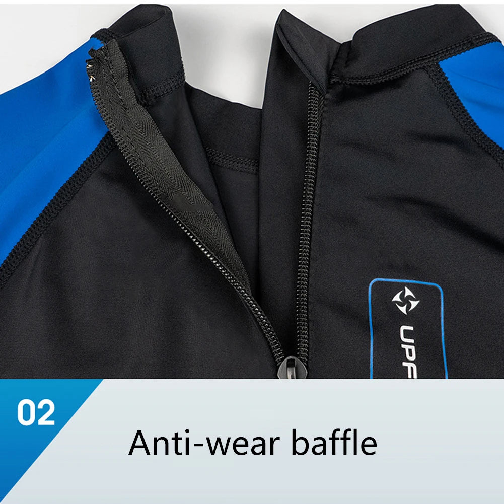 Men Diving Protection Clothes Long Sleeve Sunscreen Snorkeling Surfing Swimsuit Warm Elastic Anti-scratch Water Sports Equipment - Sun Studio