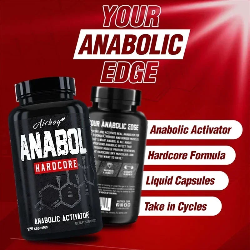 Anabol Hardcore Supplement - Anabolic Muscle Building Supplements That Promote Muscle Protein Synthesis and Increase Strength - Sun Studio