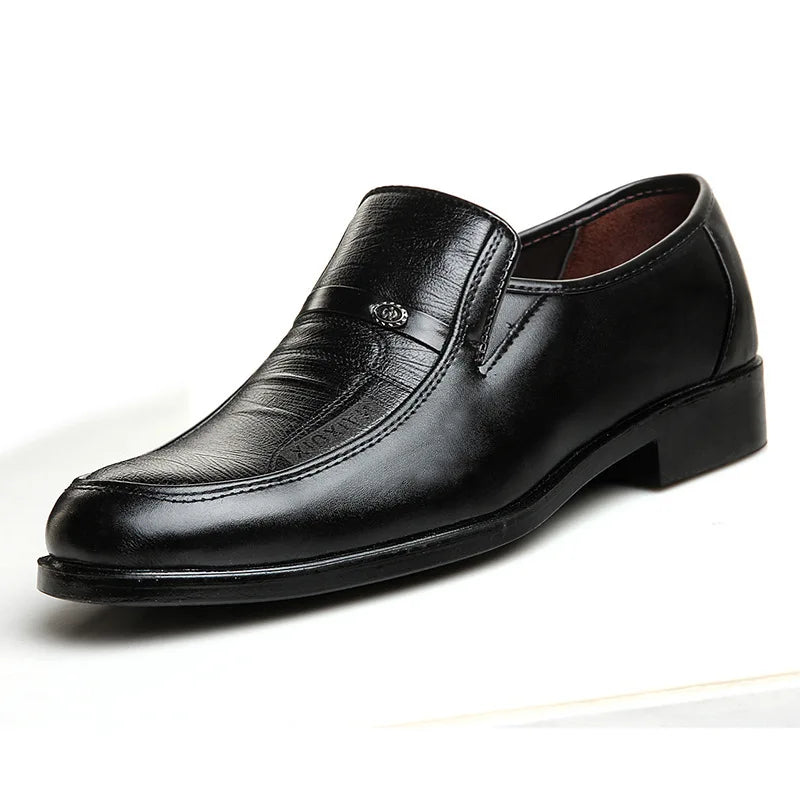 2024 New Leather Shoes for Men High Quality Business Men Dress Shoes comfortable Flats Oxford Breathable Men Party Wedding Shoes - Sun Studio