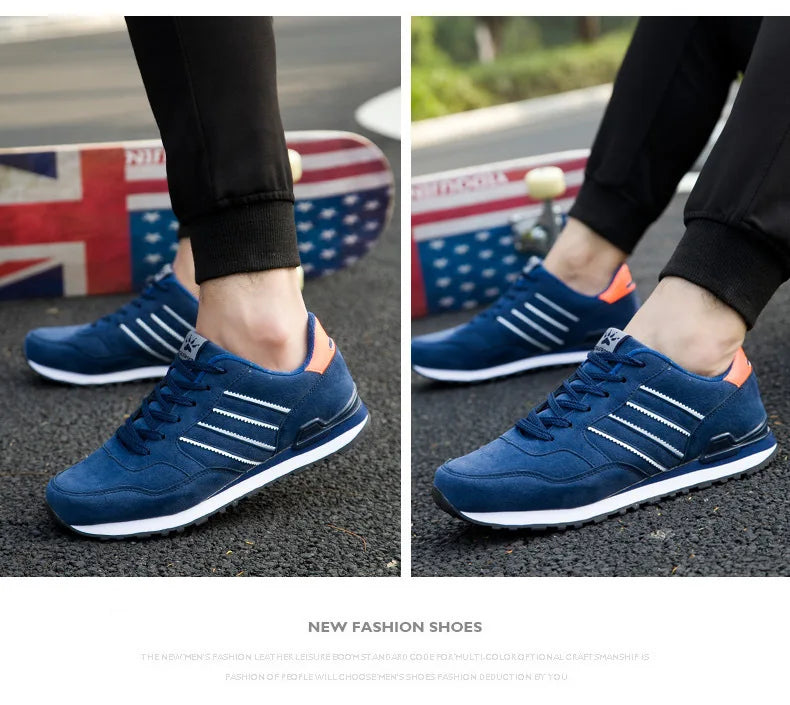 Brand Sneakers Men Outdoor Running Shoes High Quality Lace-Up Men Casual Shoes Fashion Comfortable Walking Shoes Tenis Hombres - Sun Studio