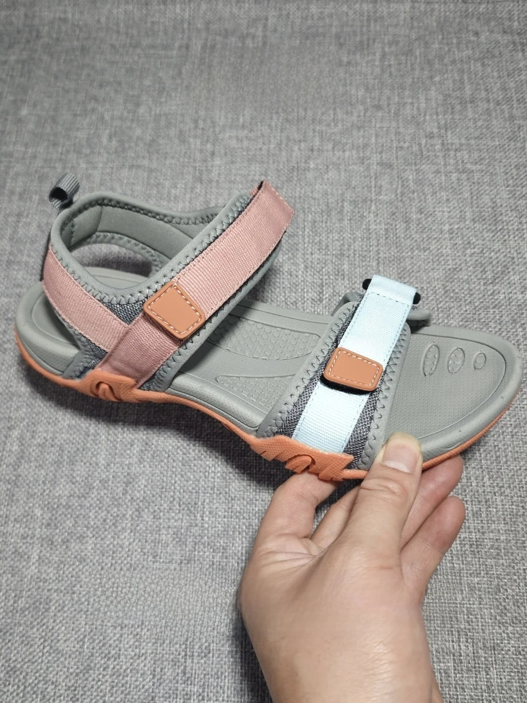 Summer Women's Sandals Shock Absorption Anti-slip Lightweight Comfortable Beach Travel Sandals Flat Bottom Slip-On Casual Loa... - Sun Studio