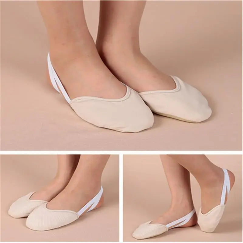 Half Length Rhythmic Gymnastics Equipment Soft Breathable Socks Knitted Sole Shoes Art Gym Child Adult Dancing Pads Insoles - Sun Studio