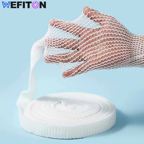 1 Roll Elastic Net Wound Dressing Net Tubular Bandage Mesh Tubing Tubular Gauze Fix Breathable Bandage Retainer for Adults Ankle - Sun Studio
