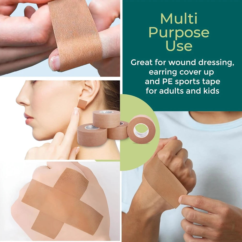 10Rolls Micropore Tape, Breathable Paper Tape , Latex-Free Paper Surgical Tape, Individually Boxed Paper Bandage Tape Rolls - Sun Studio