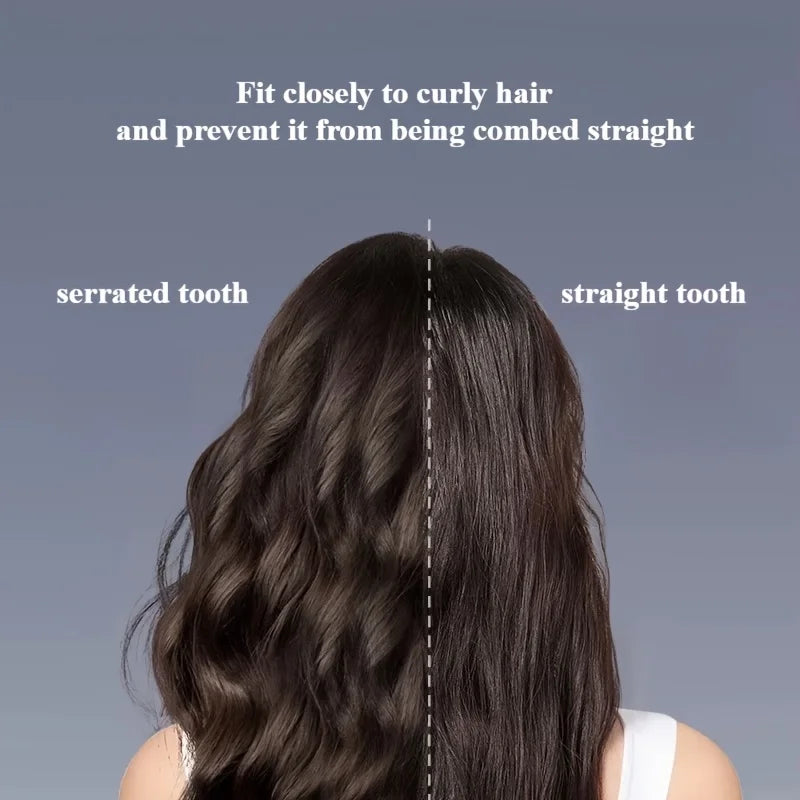 1pc Dual Wide-Tooth Hair Combs, Ideal for Long Curls & Voluminous Styles, Curly Hair Management &Home Massage, Elegant Hair Care - Sun Studio