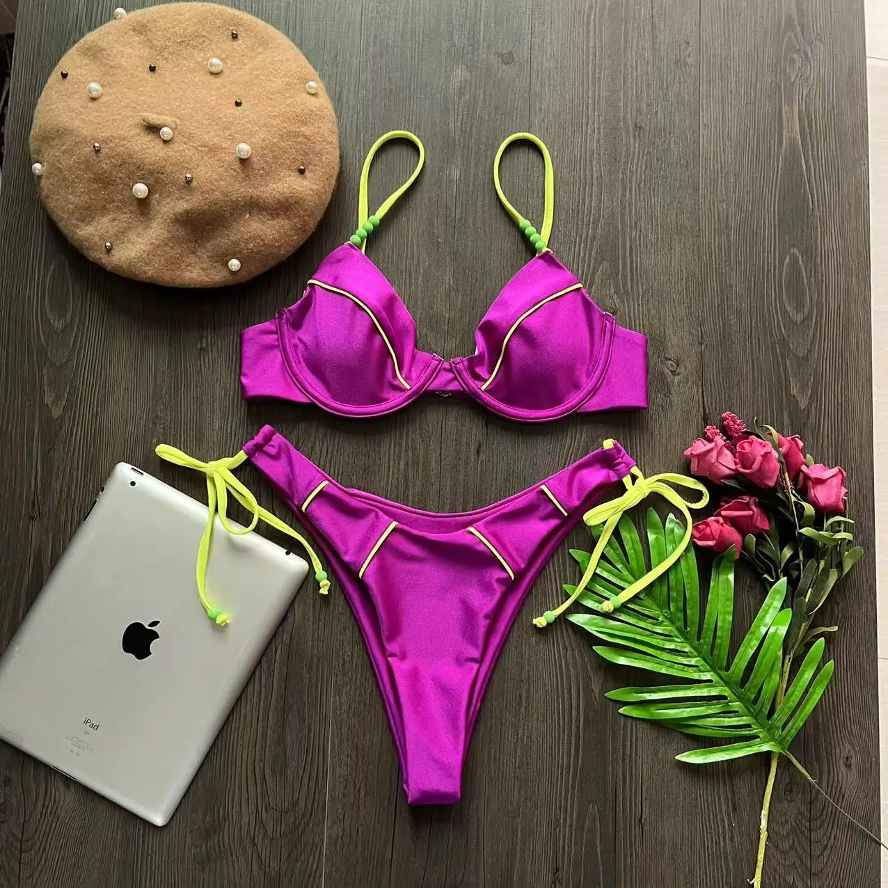 RUOTONGSEPT New Sexy Push up Bikini Set Swimsuit Women's low-waist Swimwear For Female Two Piece Beachwear 2023 Bathing Suit - Sun Studio