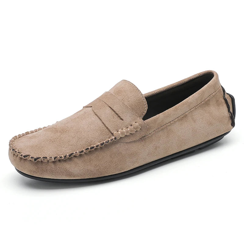 Trend Suede Men Casual Shoes Breathable Comfort Slip-on Mens Driving Shoes Fashion Men Lazy Shoes Luxury Brand Loafers Moccasins