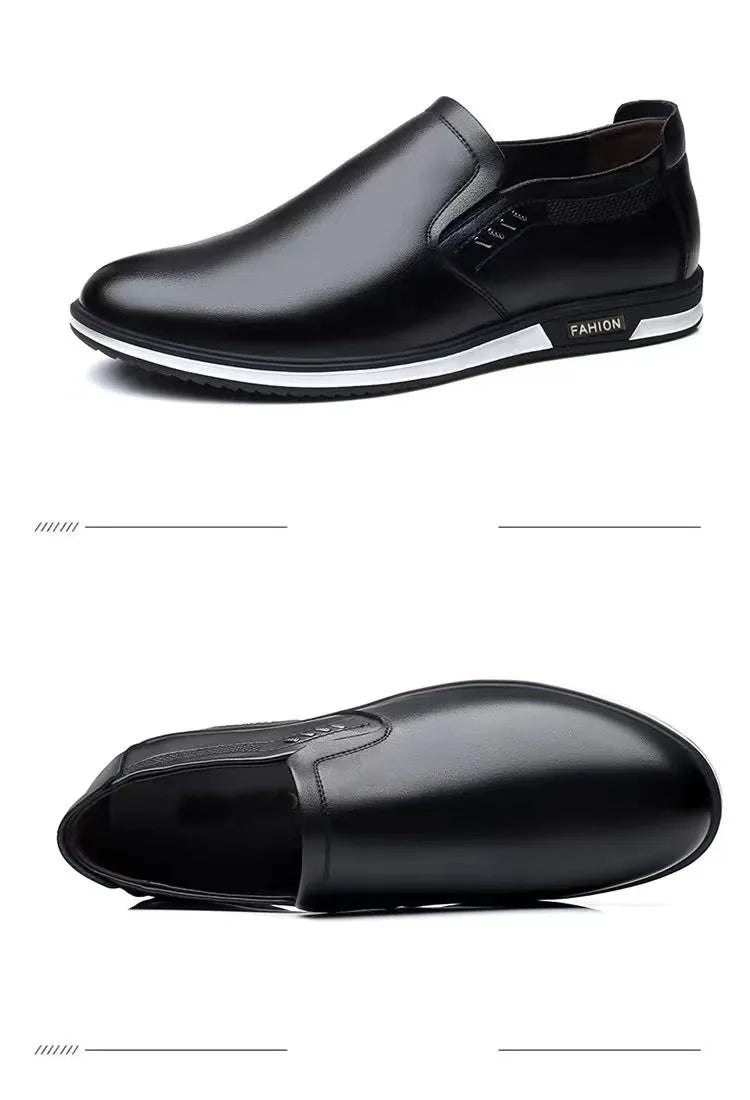 Brand Leather Shoes for Men Designer Loafers High Quality Adult Moccasins Men Driving Shoes Male Footwear Men's Formal Shoes - Sun Studio