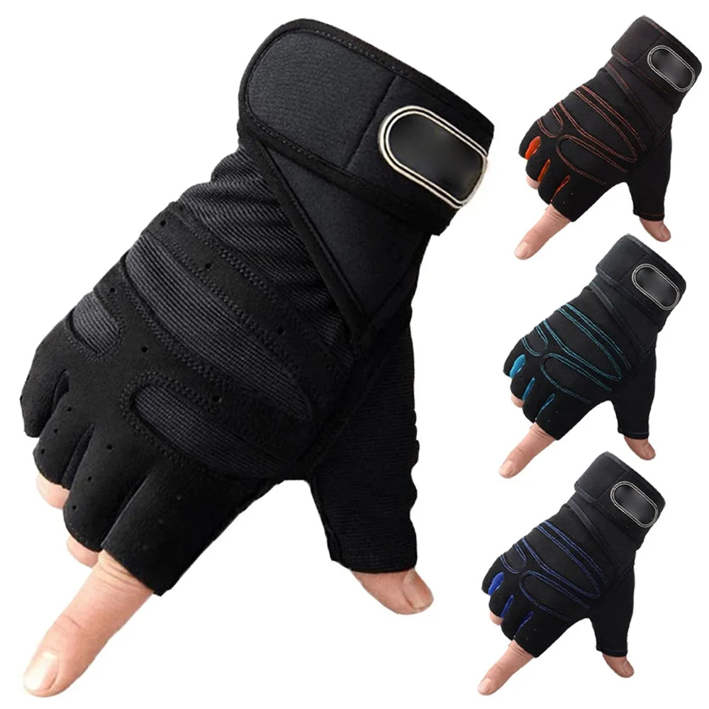 Gym Gloves, Gym Sports Gloves, Anti-slip and Breathable Gloves, Design Wrist Protective Gloves for Men and Women for Running - Sun Studio