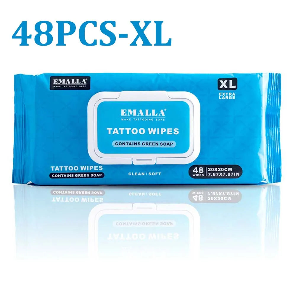 Professional Green Soap EMALLA Cleansing Green Soap Wipes Bottle Tattoo Green Soap for Tattoo Piercing Makeup Tattoo Accessories - Sun Studio