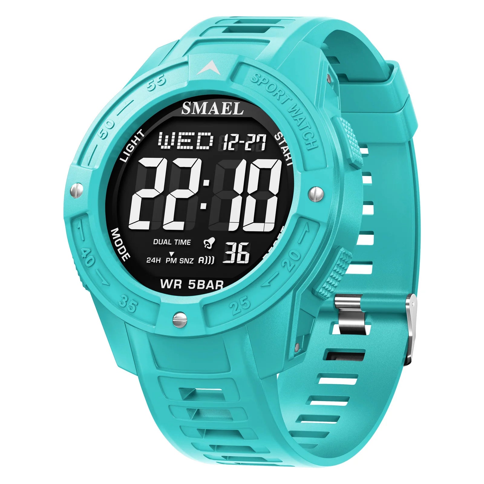 SMAEL New Men's Luxury Sports Watch Waterproof Man Watches Multifuction Man LED Digital Military Watch Alarm Clock Wristwatch - Sun Studio
