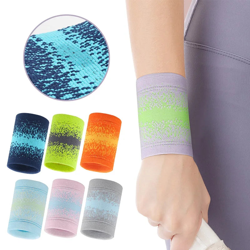 1Pc Sports Wristband Running Basketball Tennis Wrist Brace Gym Fitness Wrist Guards Breathable Sweat Absorbing Wrist Support - Sun Studio