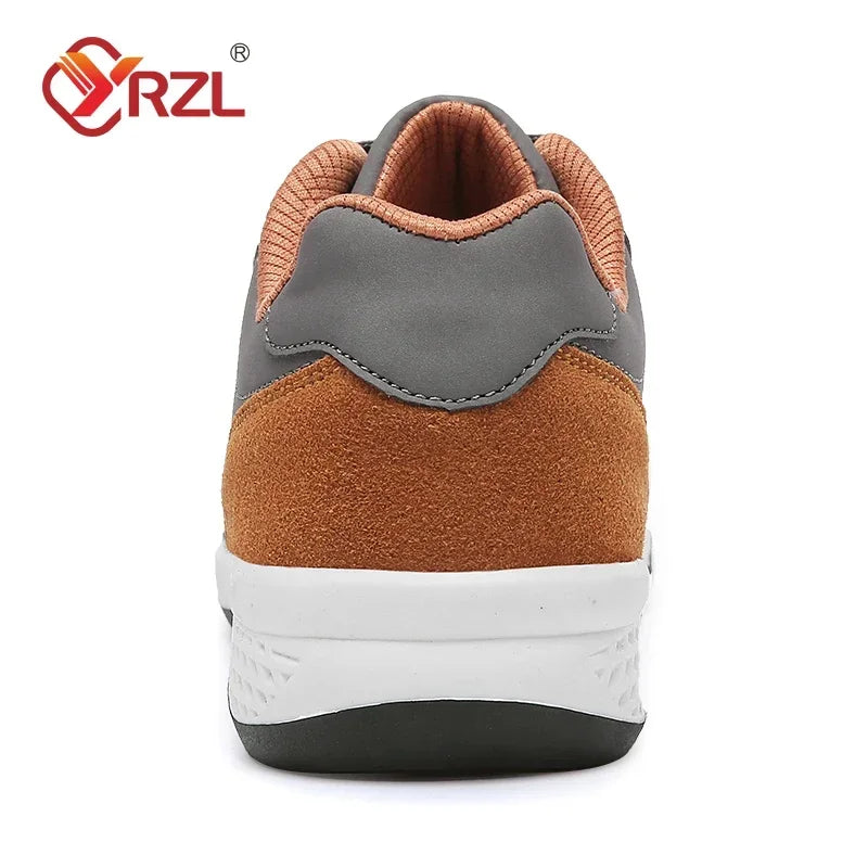 YRZL Men Shoes Spring Autumn Waterproof Walking Sneakers Leisure Male Leather Sports Shoes Non-Slip Footwear Tennis for Men - Sun Studio