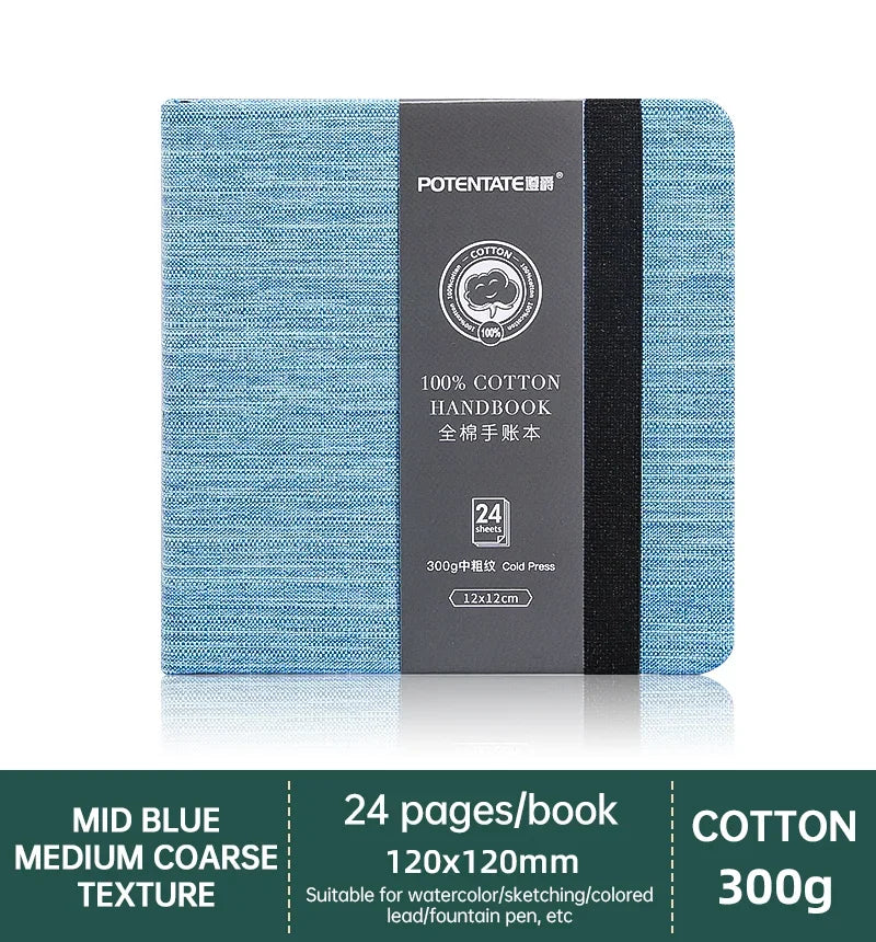 POTENTATE 100% Cotton Watercolor Book Square Sketchbook 300g Art Drawing Sketch Pad potentate бумага акварели