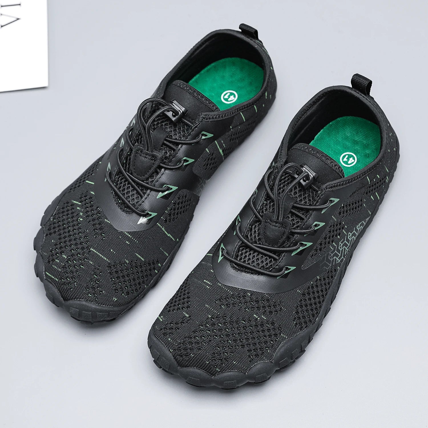 Wide Toe Zero Barefoot Shoes Mens Minimalist Water Shoes Breathable for Walking Rock Climbing Wrestling Trail Running Sneakers - Sun Studio