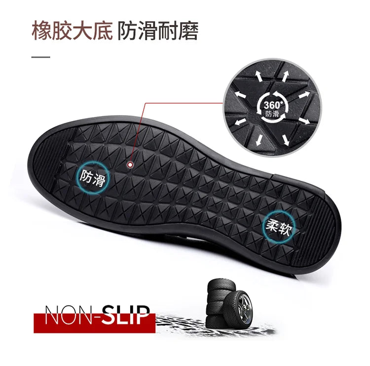 Casual Leather Shoes Men Loafers Trend Brand Business Shoes Autumn Slip on Flat Man Sneakes Comfortable Moccasins Zapatos Hombre - Sun Studio