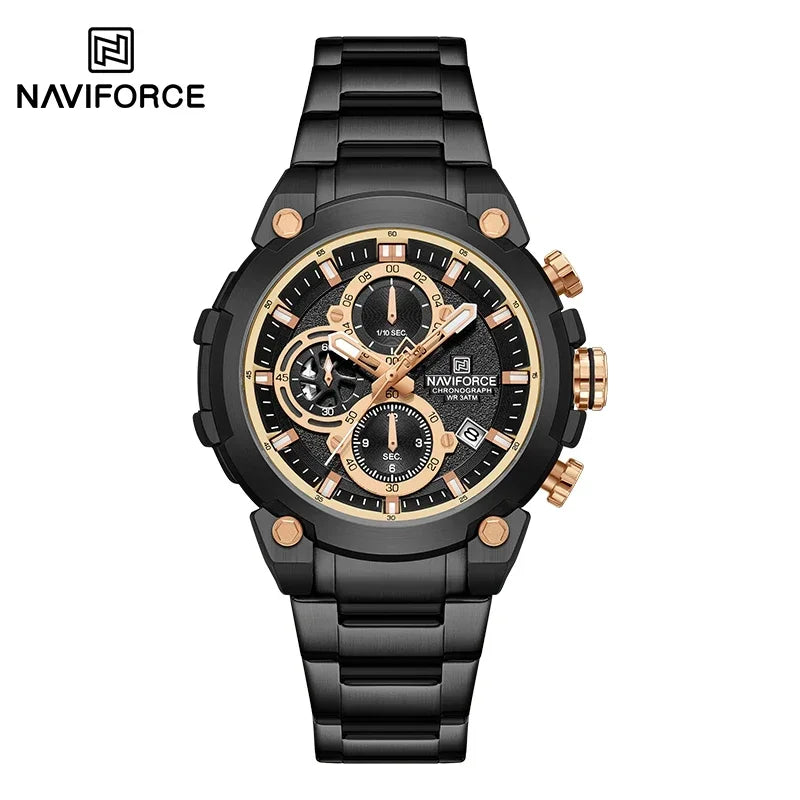 NAVIFORCE Men's Watches Top Luxury Original Quartz Wrist Watch for Men Chronograph Calendar Waterproof Man Watch Relojes Hombre - Sun Studio