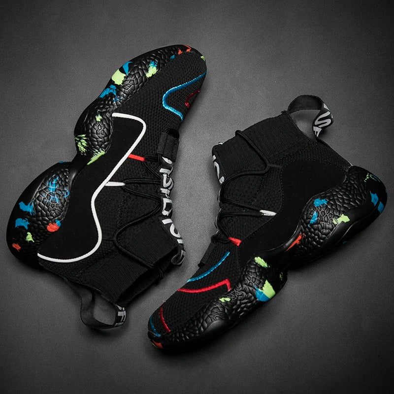 Casual Boot Shoes Men Camo Socks Sneakers Boots Shoes for Male Sneakers Breathable Jogging Trainer Socks Boots - Sun Studio