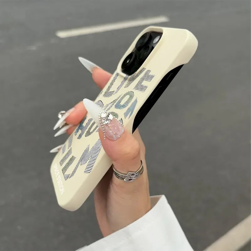 American Style 15 Pro Max Phone Case For iPhone 16 14 15 13 12 11 X XR XS 14 15 16 Plus Half Pack Hip Hop Label Y2K Phone Cases - Sun Studio