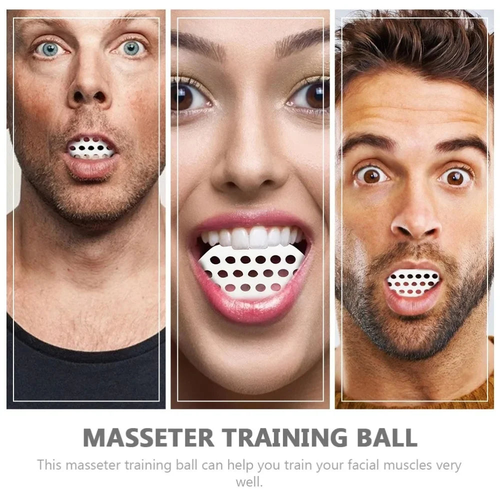 Silicone Jaw Exerciser Facial Toner & Fitness Ball Neck Toning Equipment Facial Beauty Tool Double Chin Exerciser - Sun Studio