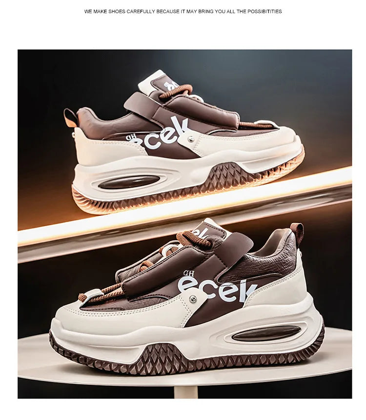New Youth Thick Bottom Casual Sneakers Korean Edition Men's Versatile Breathable Running Shoes High Quality Zapatos para hombres