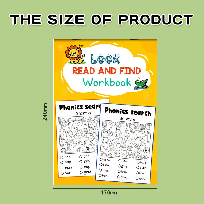 3pcs Cartoon Fun Puzzle Children Coloring Book Look Find Early Kid Education Find Items Observation Focus Enhance Coloring Book - Sun Studio
