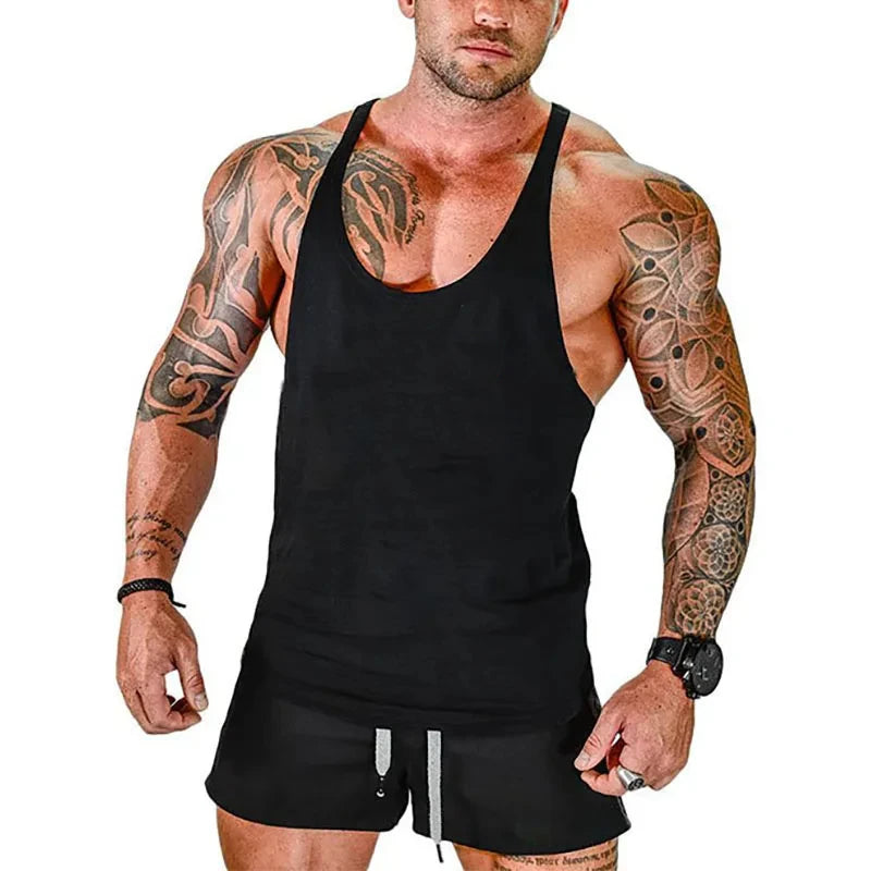 Gym Man Workout Bodybuilding Shirt Men Singlets Stringer Undershirt Vests Tank Top Vest Men's Brand Clothes Clothing Muscle Gyms - Sun Studio
