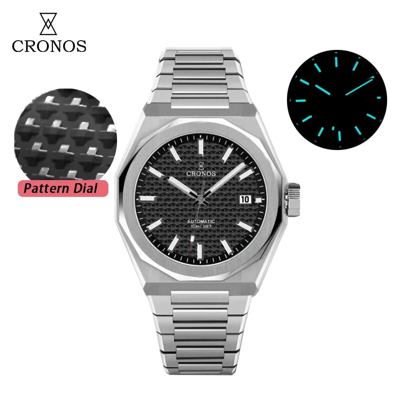 2025 Cronos L6028 New Dial Limited 39mm PT5000 See-through Caseback Men Automatic Wristwatches 10ATM Lumious V3 Watches for Men - Sun Studio