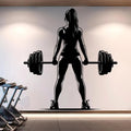 Gym Wall Decal Girl Power Fitness Decor Vinyl Workout Gym Wall Stickers Bedroom Gym Workout Girl Motivation Crossfit Decal S302 - Sun Studio