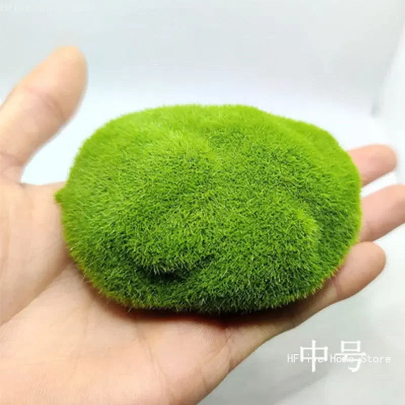 4 Size Fake Stone Artificial Moss Rocks Home Decor Simulation Plant DIY Decoration For Garden and Crafting Green Wholesale - Sun Studio