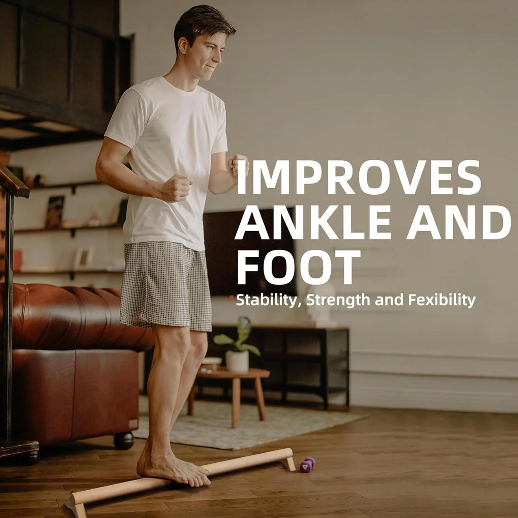 Wooden Balance Beam Home Gymnastics Balance Wood Adult Balance Exercise Beam Wooden Russian Jerk Frame - Sun Studio