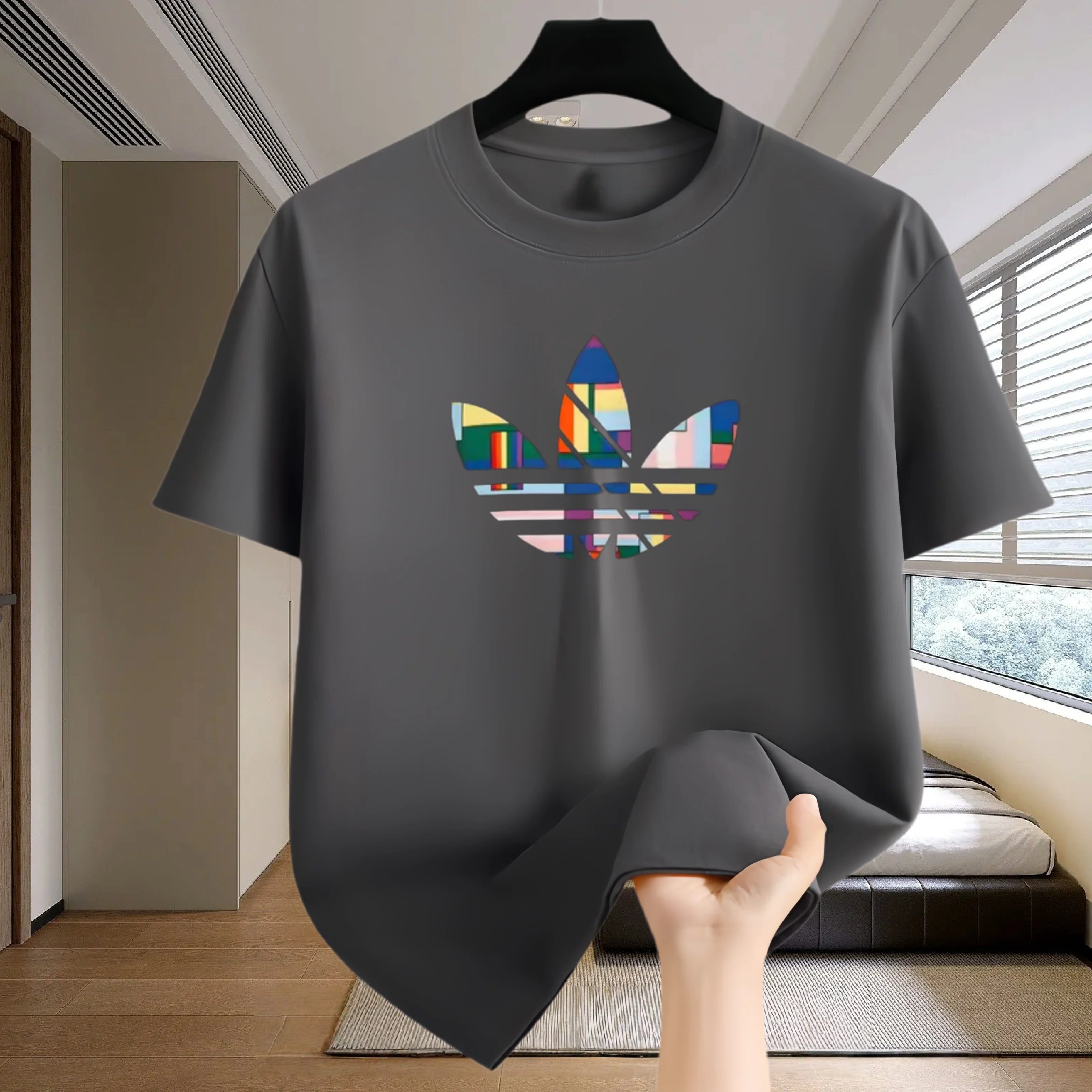 Fitness T-shirt - Summer breathable sportswear - Short-sleeved outdoor running - Men's T-shirt - Tennis plus-size clothing - Tra - Sun Studio