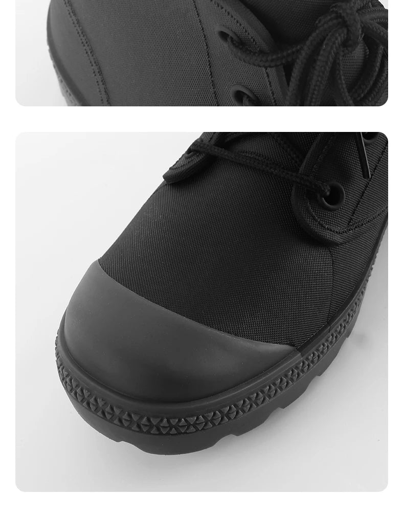 Winter Warm Rain Boots Men Fashion Lace-Up Motorcycle Outdoors Rain Boots Camping Fishing Shorts Shoes Waterproof Rain Women - Sun Studio