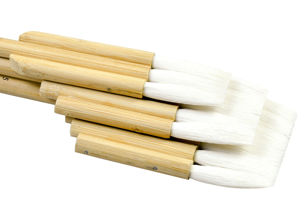 High quality Biaelk 2660Flat goat hair bamboo handle art supplies watercolor artist brush - Sun Studio