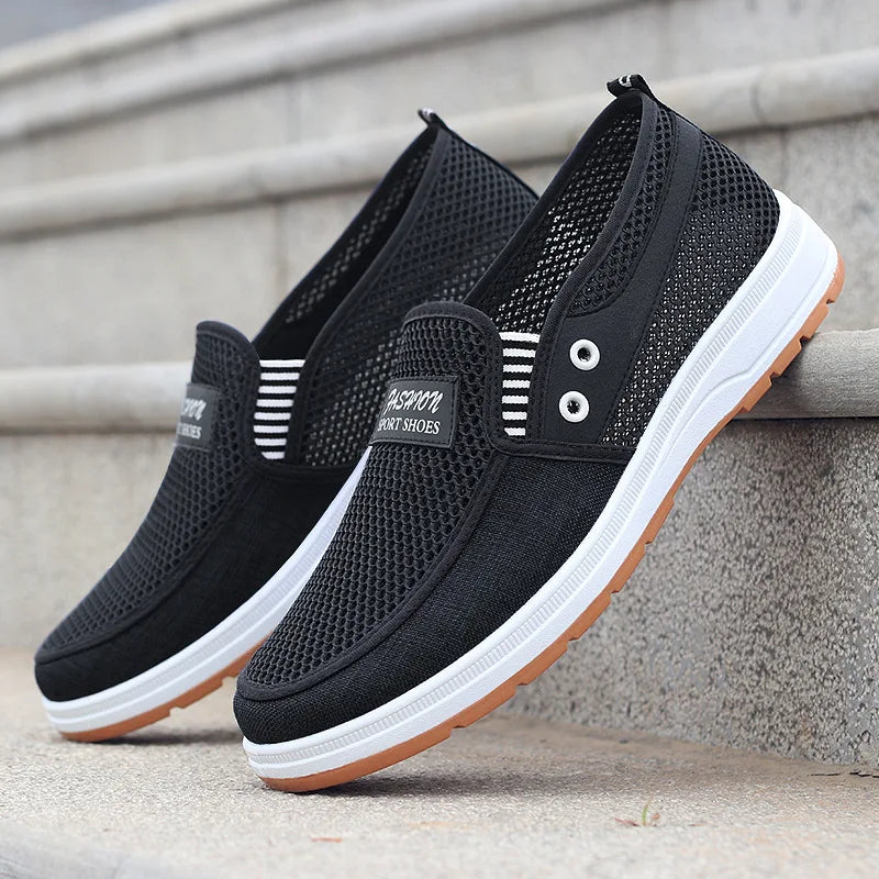 Men's  summer breathable mesh shoes, Oxford outsole, durable and non slip walking shoes, casual men's board shoes, work sandals - Sun Studio