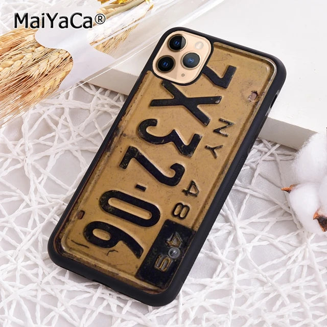 USA LICENSE NUMBER PLATES Phone Case For iPhone 17 Air 16 16e 15 14 plus 11 12 13 pro max Shell Cover coque - Sun Studio