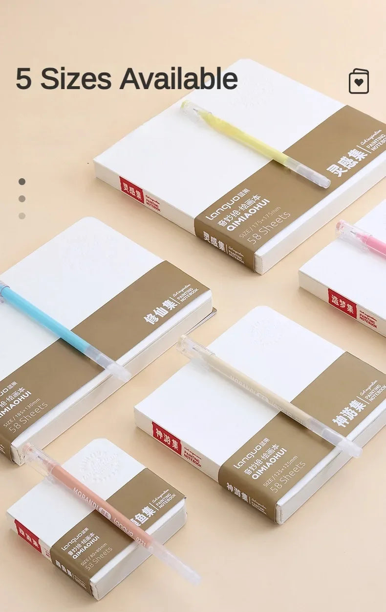 Multiple Specificacations WaterColor Sketchbook 58 Sheet Thickening 200g Drawing Notebook for Drawing Painting Book Art Supplies - Sun Studio