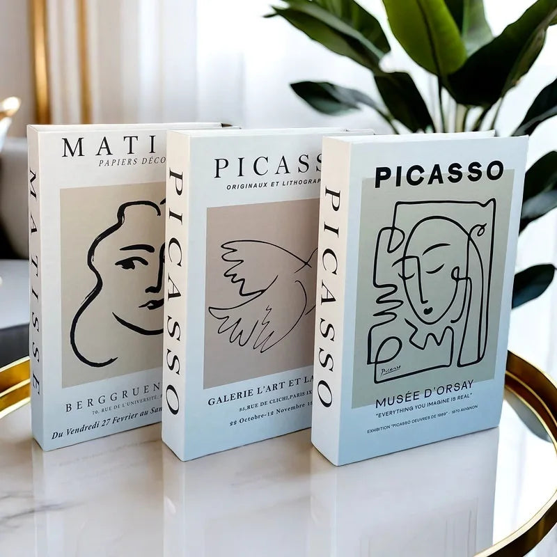 Matisse Fake Books For Decoration Storage Box Abstract Coffee Table Books Luxury Bedroom Decorative Book Bauhaus Boho Home Decor - Sun Studio