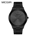MEGIR Business Luxury Men's Watches Stainless Steel Luminous Waterproof Man Wristwatch Fashion Casual Men Quartz Watch Reloj - Sun Studio