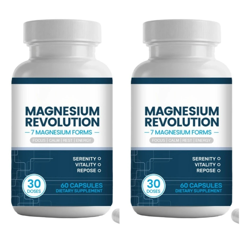 Magnesium Supplement Capsules for Support Enhance Vitality, Provide Energy Dietary Supplementation 60 Capsules - Sun Studio