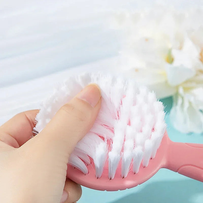 2pcs Set Baby Care Comb Anti-scratch Boy Girl Hairbrush Kids Combs Newborn Hair Brush Infant Comb Head Massager - Sun Studio