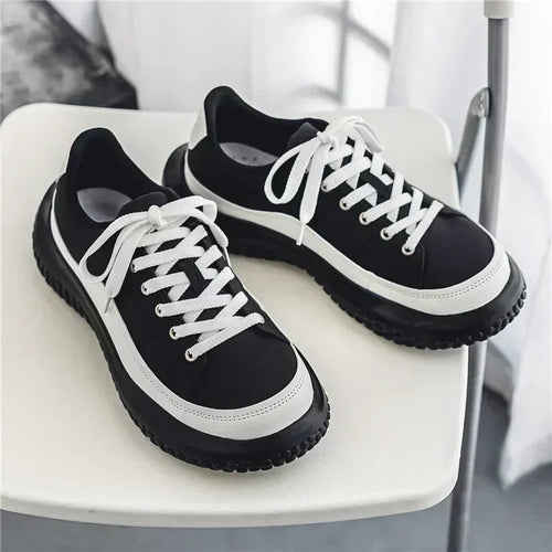 2025 Men Canvas Shoes Casual Shoes Street Fashion Youth Flat Skate Shoes Sneakers Loafers New Summer Breathable Comfortable Wild - Sun Studio