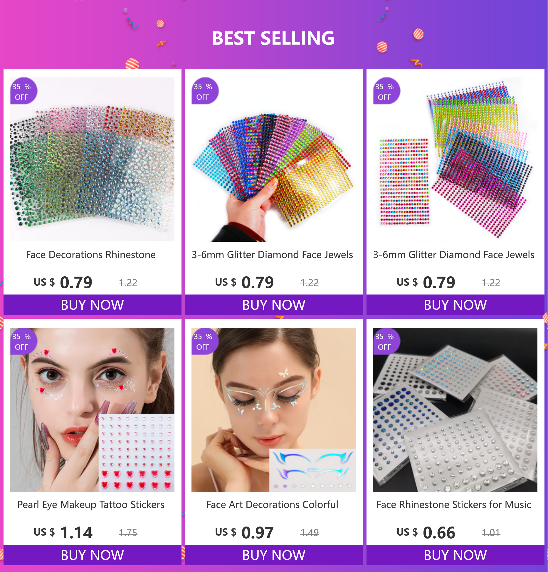 Face Decorations Rhinestone Stickers for Music Festival Halloween Party Mobile Crystal Sticker Women Girls DIY Diamond Stickers - Sun Studio