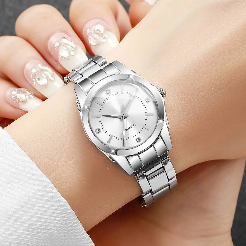 Luxury Rhinestone Women Watches Casual Quartz Wrist Watches For Ladies Clock Reloj Mujer（Without box） - Sun Studio
