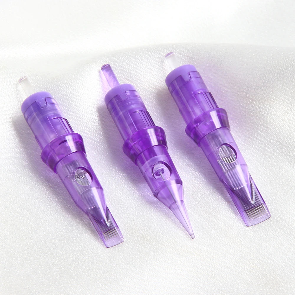 10pcs/Box Tattoo Needles Cartridge Disposable Sterilized Safety Needle RS/RL/RM/M1 With Membrane For Tattoo Rotary Machines - Sun Studio