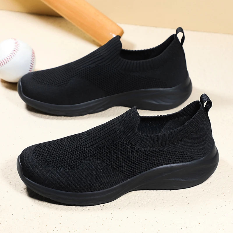 Men Casual Shoes Breathable Sneakers Men Lightweight Walking Running Shoes for Couple Slip on Loafers Zapatillas Hombre Size 48 - Sun Studio
