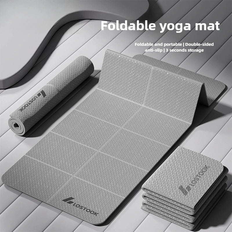 Extra Wide Yoga Mat Thick Foldable Non-Slip Quiet Exercise Mat for Home Workout Fitness 요가매트 - Sun Studio
