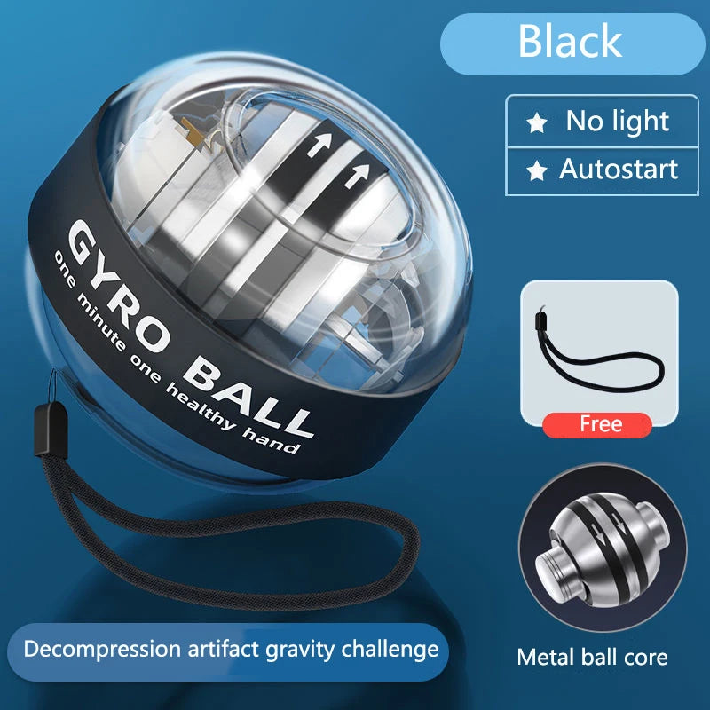 Self-start Wrist Force Ball Powerball Forearm Trainer Muscle Fitness Equipment Gyroscope Power Ball Gyro Wrist Booster Trainer - Sun Studio