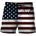 Men's Swimwear Shorts American Flag 3d Surfing Board Short Kids Beach Shorts Men Trunk USA Flag Swimsuit Sports Pants Briefs Boy - Sun Studio